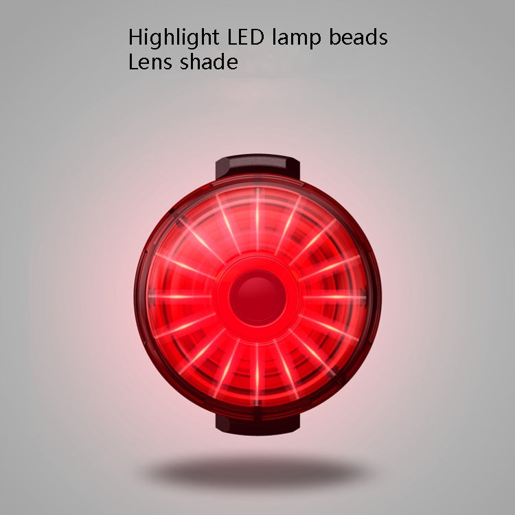 Portable Intelligent Sensing Brake Light Safety Warning Light USB Charging Waterproof Lamp With Electricity Display Taillight, Seat Bow, Seat Pole – Waterproof
