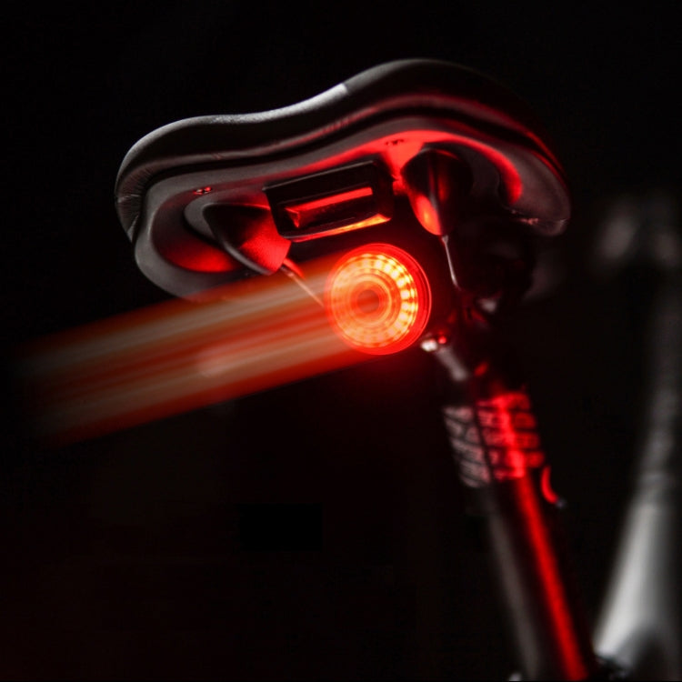 Portable Intelligent Sensing Brake Light Safety Warning Light USB Charging Waterproof Lamp With Electricity Display Taillight, Seat Bow, Seat Pole – Waterproof