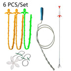 Kitchen Pipe Dredge Hook Sewer Toilet Anti-Blocking Sink Dredge Kit, Style:, 6 PCS/Set-1M, 6 PCS/Set-1.5M, 6 PCS/Set-3, 6 PCS/Set-4 – Durable Build, Easy to Use