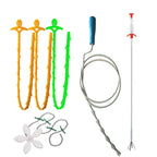 Kitchen Pipe Dredge Hook Sewer Toilet Anti-Blocking Sink Dredge Kit, Style:, 6 PCS/Set-1M, 6 PCS/Set-1.5M, 6 PCS/Set-3, 6 PCS/Set-4 – Durable Build, Easy to Use 6 PCS Set-1M