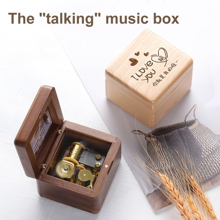 Frame Style Music Box Wooden Music Box Novelty Valentine Day Gift,Style:, Walnut Gold-Plated Movement, Maple Gold-Plated Movement, Rosewood Gold-Plated Movement, Maple Red-Bronze Movement, Walnut Red-Bronze Movement, Rosewood Red-Bronze Movement –...