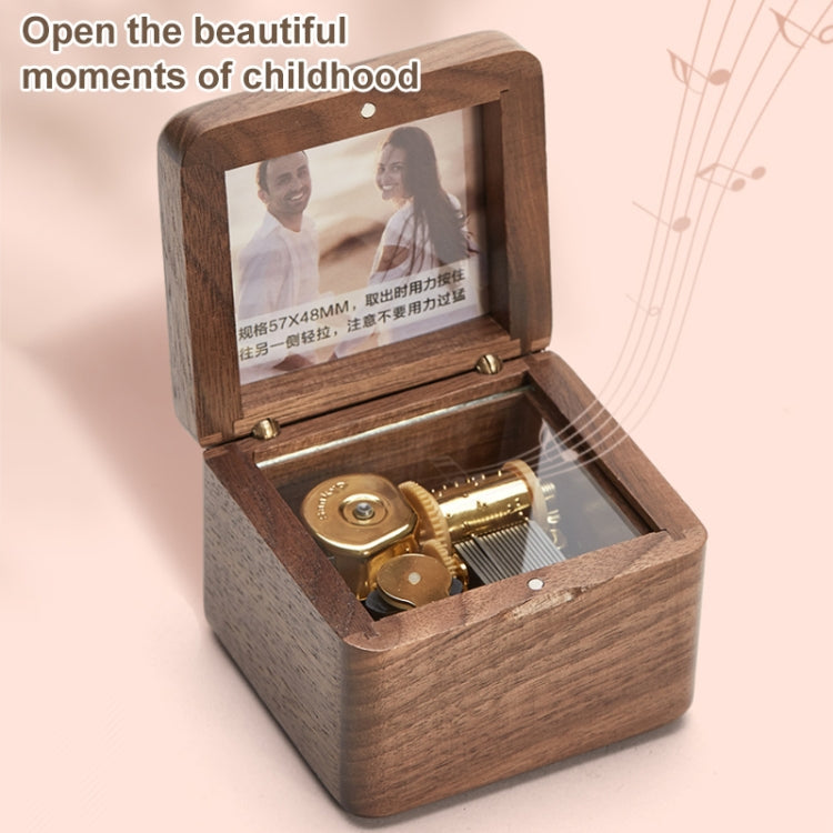 Frame Style Music Box Wooden Music Box Novelty Valentine Day Gift,Style:, Walnut Gold-Plated Movement, Maple Gold-Plated Movement, Rosewood Gold-Plated Movement, Maple Red-Bronze Movement, Walnut Red-Bronze Movement, Rosewood Red-Bronze Movement –...