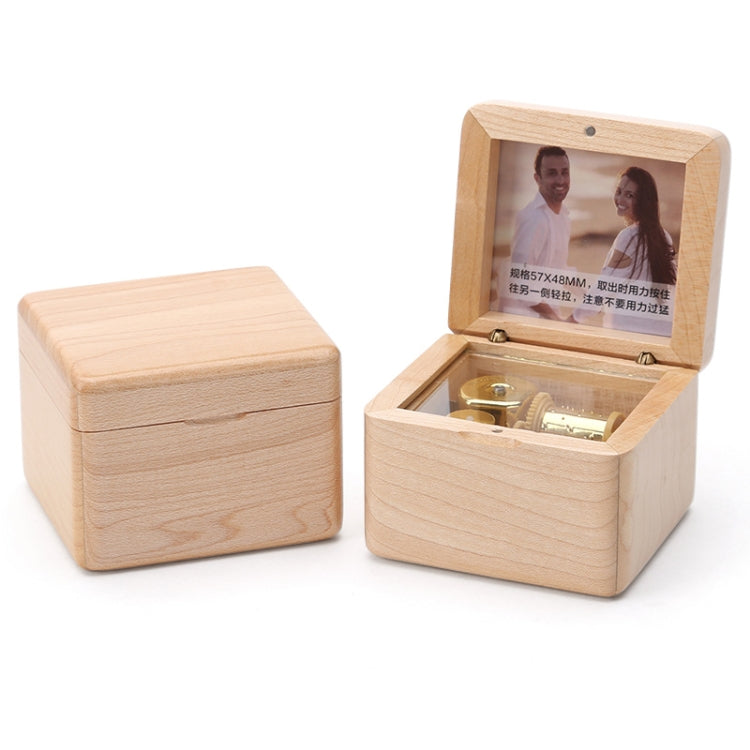 Frame Style Music Box Wooden Music Box Novelty Valentine Day Gift,Style:, Walnut Gold-Plated Movement, Maple Gold-Plated Movement, Rosewood Gold-Plated Movement, Maple Red-Bronze Movement, Walnut Red-Bronze Movement, Rosewood Red-Bronze Movement –... Maple Gold-Plated Movement