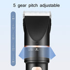 TURBO Men Electric Hair Trimmer LCD Digital Display Hair Clipper