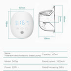 Wearable Automatic Breast Pump Massage Hands-free Invisible Wireless Large Suction Breast Pump, S4DW - English, S9 - English - Gray, S9 - English - Pink, S9 - English - Green, S12 - English - White