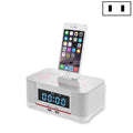 A8 Charging Base Audio NFC Bluetooth Speaker Alarm Clock, US Plug, UK Plug, EU Plug US Plug White