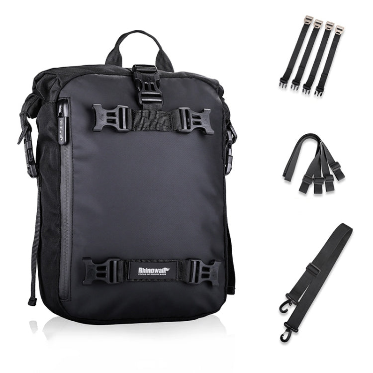 Rhinowalk Multi-Function Motorcycle Rear Seat Bag Combination Rear Shelf Pannier, Black 10L, Yellow 10L, Black 20L, Yellow 20L, Black 30L, Yellow 30L Black 10L