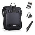 Rhinowalk Multi-Function Motorcycle Rear Seat Bag Combination Rear Shelf Pannier, Black 10L, Yellow 10L, Black 20L, Yellow 20L, Black 30L, Yellow 30L Black 10L