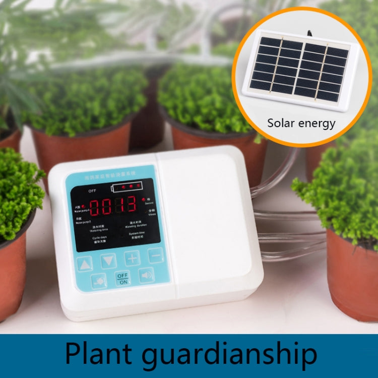 G89456 Solar Intelligent Voice Timing Automatic Flower Watering Device Lazy Plant Dripper, Single Pump 10 Sets, Single Pump 15 Sets, Double Pump 15 Sets 10M Tube, Double Pump 20 Sets Drop 15M Tube, Double Pump 30 Sets 20M Tube – Durable Build, Easy to Use