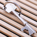 15 PCS Key Shape Keychain Beer Bottle Opener, Key Shape