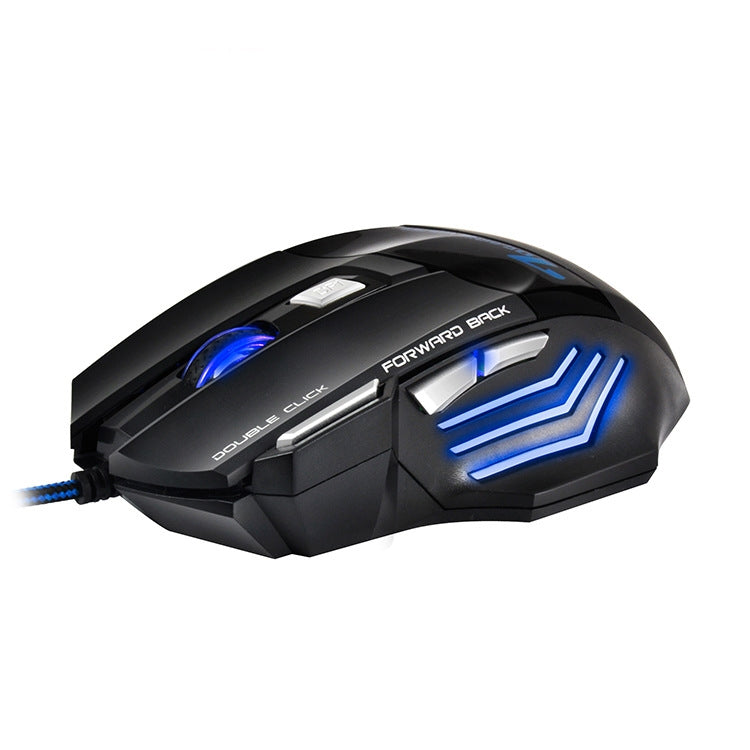 IMICE X7 2400 DPI 7-Key Wired Gaming Mouse with Colorful Breathing Light, Cable Length: 1.8m, Skin Black E-commerce Version, Sunset Yellow E-commerce Version, Skin Black Color Box Version, Sunset Yellow Color Box Version – Durable Build, Easy to Use