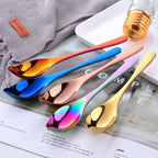 Household Kitchen Stainless Steel Seasoning Spoon 304 Thickened Tip Oil Spoon Mounting Spoon,Color:, Tip Oil Spoon (Gold), Tip Oil Spoon (Rose Gold), Tip Oil Spoon (Black), Tip Oil Spoon (Purple), Tip Oil Spoon (Blue), Tip Oil Spoon (Colorful)         ...