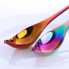 Household Kitchen Stainless Steel Seasoning Spoon 304 Thickened Tip Oil Spoon Mounting Spoon,Color:, Tip Oil Spoon (Gold), Tip Oil Spoon (Rose Gold), Tip Oil Spoon (Black), Tip Oil Spoon (Purple), Tip Oil Spoon (Blue), Tip Oil Spoon (Colorful)         ...