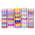 50 Rolls / Box Glitter Tape Hand Ledger Decoration Sticker, 50 Rolls / Box 50 Rolls Box
