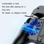 H10 Power Bank – 4 in 1 Dual Fan Cooling Gamepad Game  Auxiliary Button Grip with Stand...