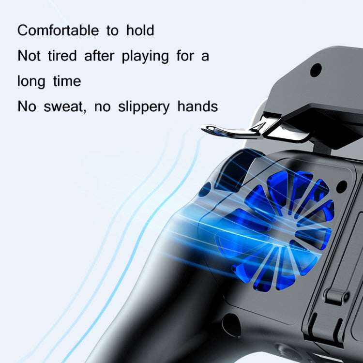 H10 Power Bank – 4 in 1 Dual Fan Cooling Gamepad Game  Auxiliary Button Grip with Stand...