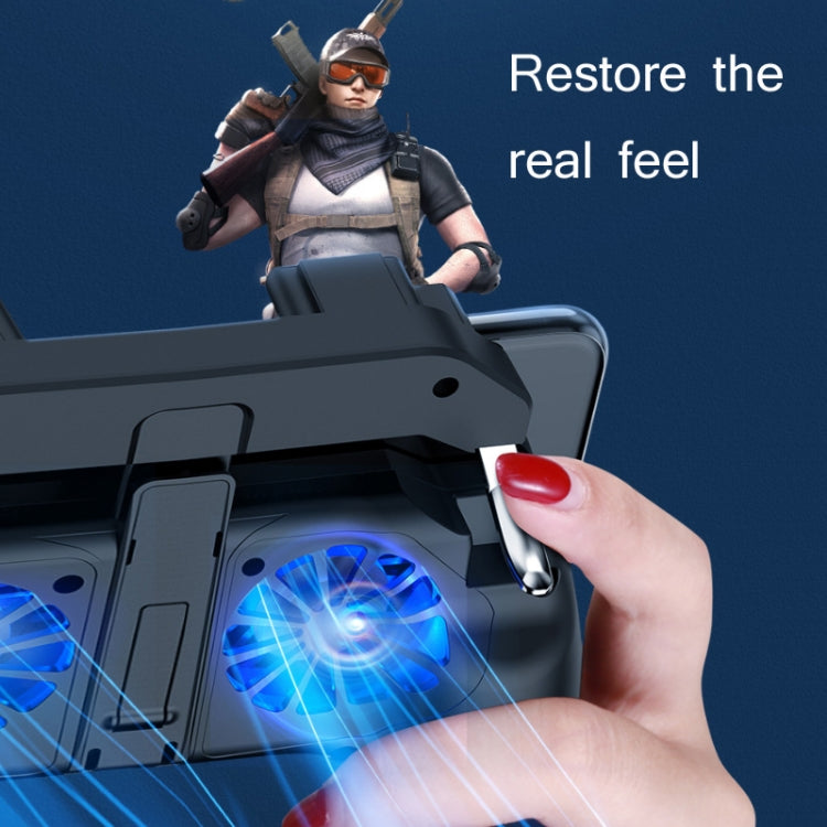 H10 Power Bank – 4 in 1 Dual Fan Cooling Gamepad Game  Auxiliary Button Grip with Stand...