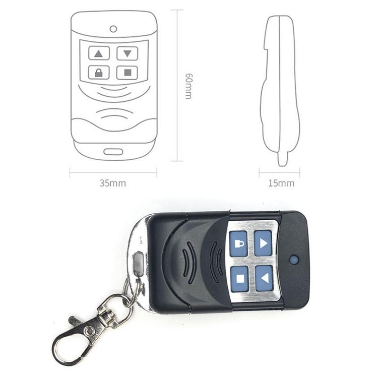 2 PCS Electric Roller Shutter Waterproof Copy Universal Remote Controller Garage Door Remote Control Key, Ordinary