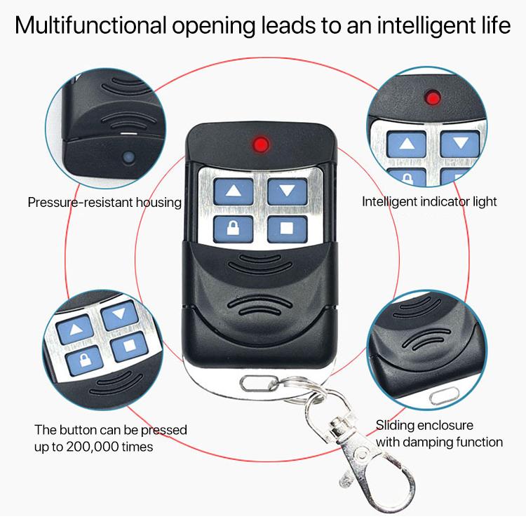 2 PCS Electric Roller Shutter Waterproof Copy Universal Remote Controller Garage Door Remote Control Key, Ordinary