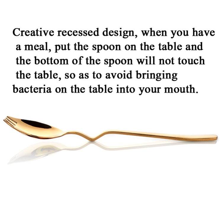 Stainless Steel Instant Noodle Fork Multi-Purpose V-Shaped Knife Fork Spoon Integrated Tableware, Color: Silver, Fork Spoon (Silver), Fork Spoon (Gold), Fork Spoon (Rose Gold), Fork Spoon (Black), Fork Spoon (Blue), Fork Spoon (Purple)                 ...
