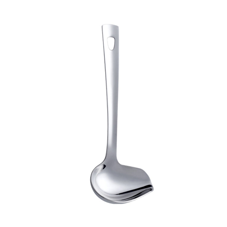 304 Stainless Steel Oil Spoon Thickened Soup Spoon Pouring Sauce Spoon, Soup Spoon (Silver), Soup Spoon (Magic Colorful), Soup Spoon (Golden), Soup Spoon (Rose Gold), Soup Spoon (Magic Red) Soup Spoon (Silver)