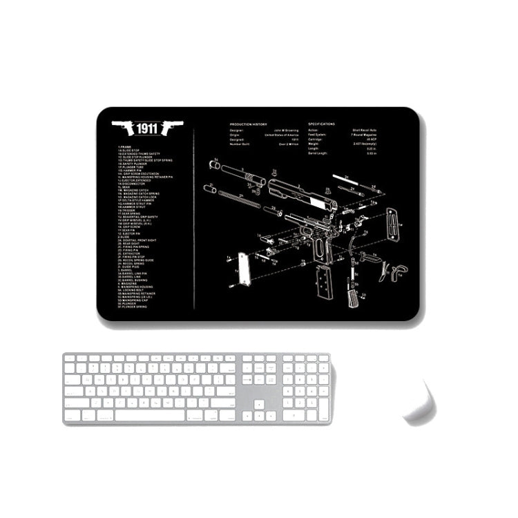 2 PCS Heat Transfer Non-Slip Single-Sided Office Gaming Mouse Pad, 4mm, 5mm – Non-slip 4mm SPS-1911