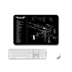 2 PCS Heat Transfer Non-Slip Single-Sided Office Gaming Mouse Pad, 4mm, 5mm – Non-slip 4mm SPS-1911