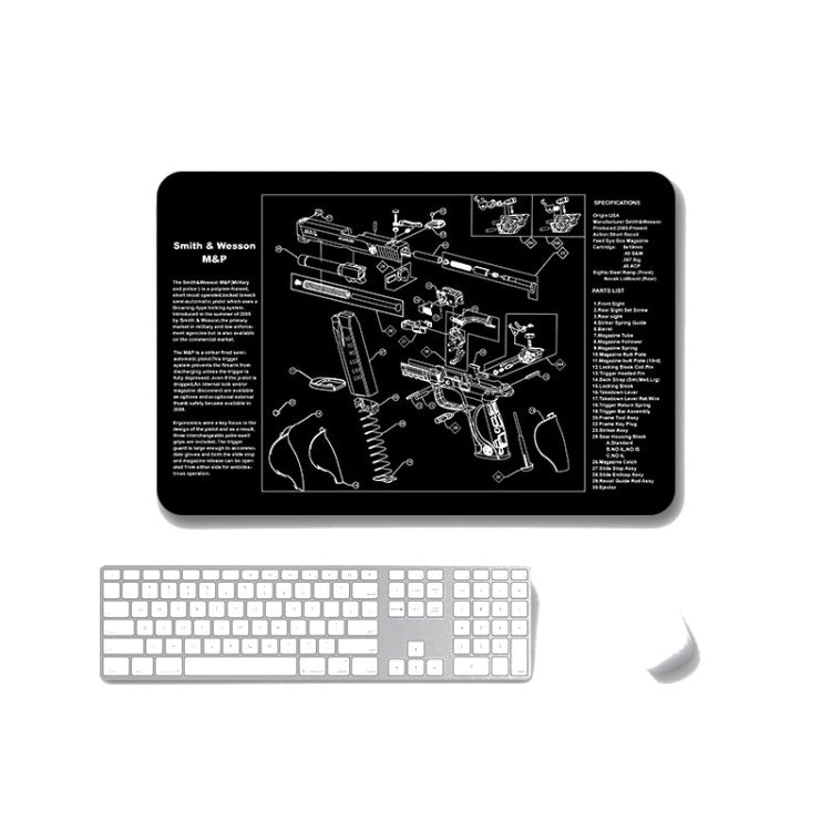 2 PCS Heat Transfer Non-Slip Single-Sided Office Gaming Mouse Pad, 4mm, 5mm – Non-slip 4mm SPS-SmithWessomM&P