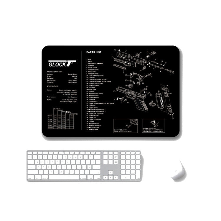 2 PCS Heat Transfer Non-Slip Single-Sided Office Gaming Mouse Pad, 4mm, 5mm – Non-slip 5mm SPS-Glock