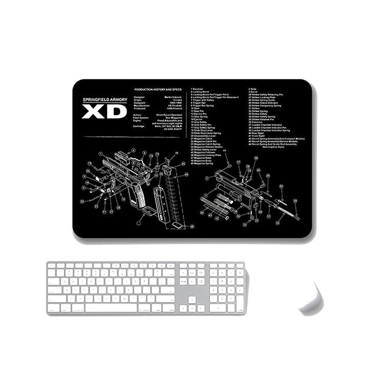 2 PCS Heat Transfer Non-Slip Single-Sided Office Gaming Mouse Pad, 4mm, 5mm – Non-slip 5mm SPS-XD