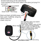 Electric Garage Door Controller Rolling Door Roll Gate Remote Control Plug-Chain Motor Receiver, without Cable