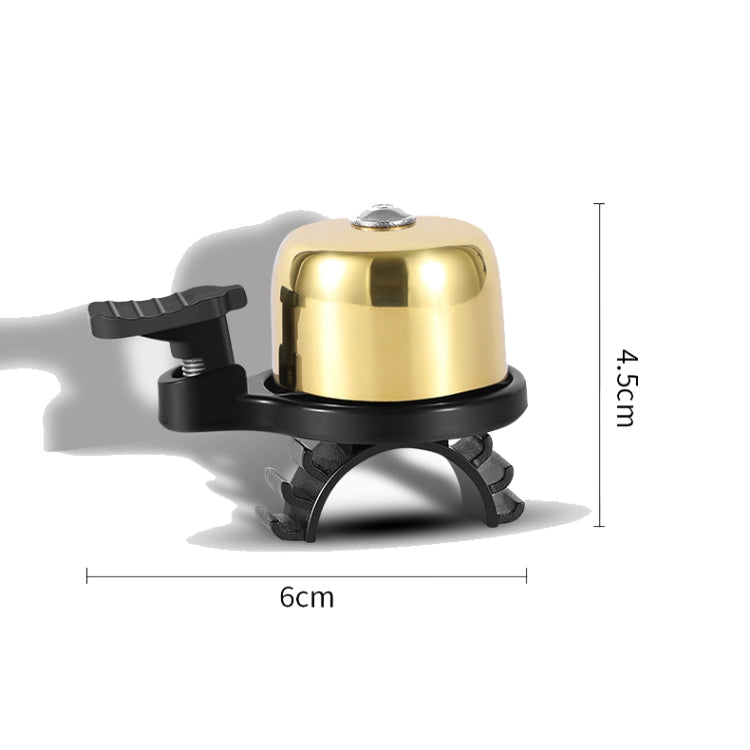 WEST BIKING YP0706048 Bicycle Copper Bell Mountain Bike Mini Bell, West Biking Bicycle Bell(Black), West Biking Bicycle Bell(Golden)