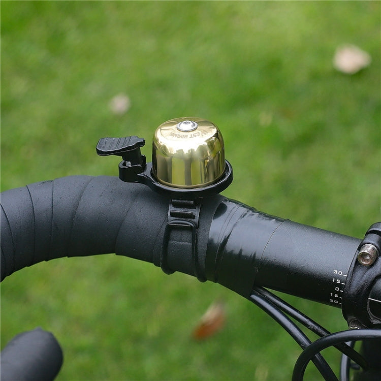 WEST BIKING YP0706048 Bicycle Copper Bell Mountain Bike Mini Bell, West Biking Bicycle Bell(Black), West Biking Bicycle Bell(Golden)