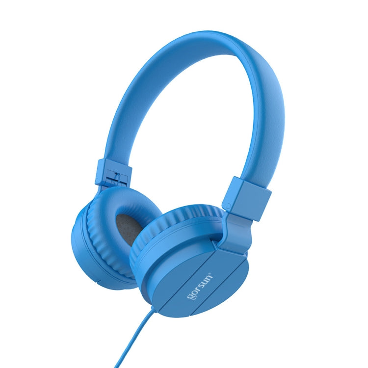 Gorsun GS-778 Mobile Phone Music Headset Wired Laptop Children Headphones, White, Yellow, Blue, Black, Orange, Rose Red – Magnetic Blue
