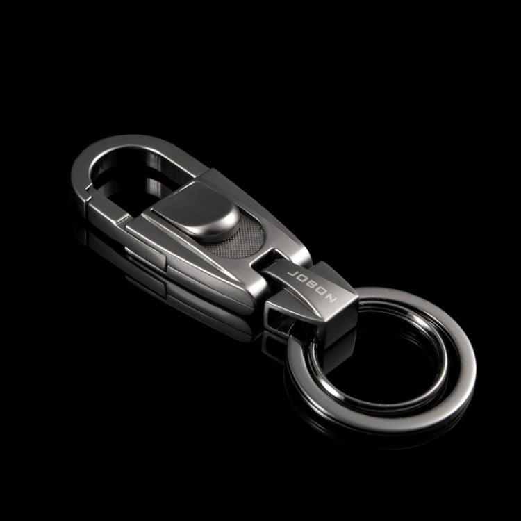 JOBON ZB-071 Men Waist Hang Keychain Simple Car Key Chain Pendant Keychain, ZB-071 – Wear-resistant, Electroplating ZB-071 Black