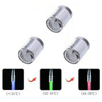 LED Faucet Color Changing Luminous Faucet, Specification: Temperature Control Three Colors, Temperature Control Three Colors