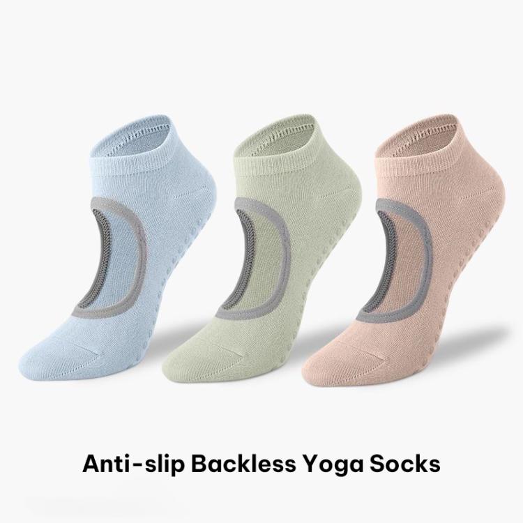 Backless Non-Slip Yoga Dance Socks Gym Indoor Floor Sports Socks, 35-42 – Non-slip