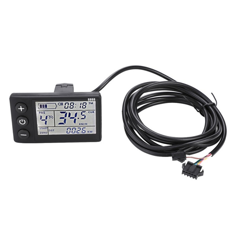 LCD Display Electric Bicycle Dashboard, B Type 36V / 48V – Waterproof, TPU