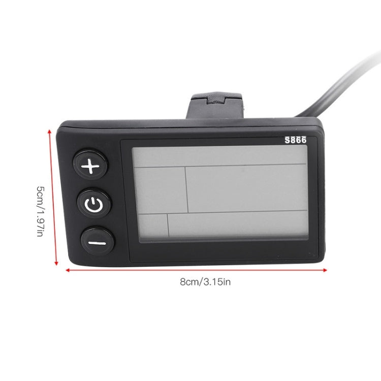 LCD Display Electric Bicycle Dashboard, B Type 36V / 48V – Waterproof, TPU