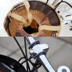 Bicycle Basket Cloth Hanging Basket Folding Bicycle Basket, Black Square, Beige Square, Blue Square, Red Square