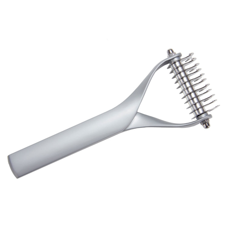 Pet Comb Zinc Alloy Double-Sided Cat Dog Cleaning Beauty Hair Removal Comb, Zinc Alloy Silver Small, Zinc Alloy Silver Large, Zinc Alloy Black Small, Zinc Alloy Black Large Zinc Alloy Silver Small