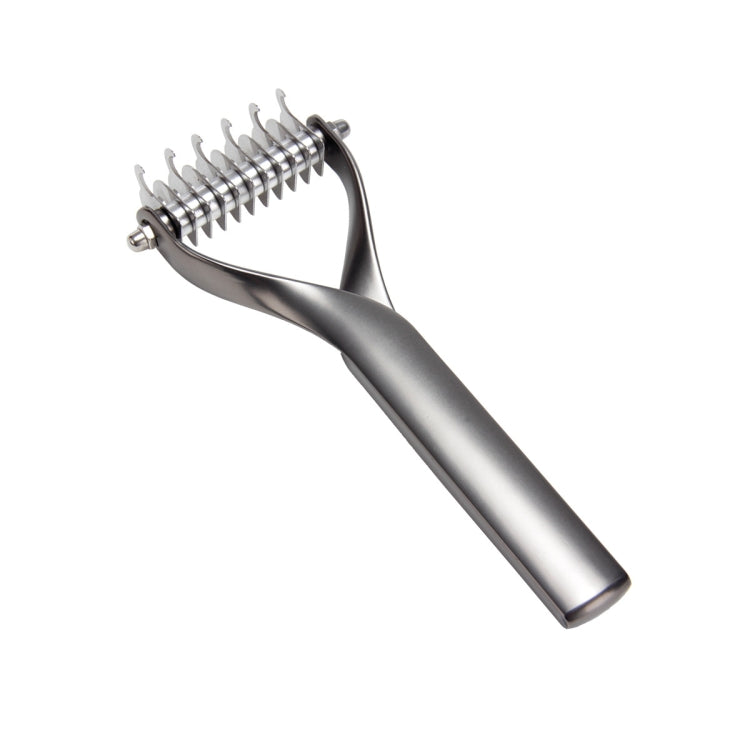 Pet Comb Zinc Alloy Double-Sided Cat Dog Cleaning Beauty Hair Removal Comb, Zinc Alloy Silver Small, Zinc Alloy Silver Large, Zinc Alloy Black Small, Zinc Alloy Black Large – Durable Build, Easy to Use Zinc Alloy Black Small
