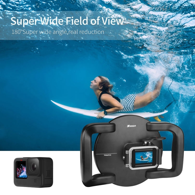 SHOOT XTGP559 Dome Port Underwater Diving Camera Lens Transparent Cover Housing Case For GoPro HERO9 Black – Waterproof, For GoPro HERO9 Black