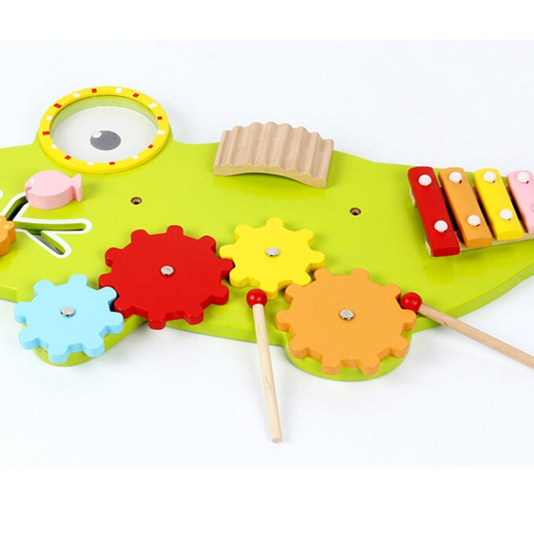 Children Early Education Puzzle Wall Toys Wall Games Montessori Teaching Aids, Style:, Crocodile, Owl, Giraffe, Worm
