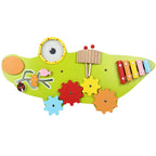 Children Early Education Puzzle Wall Toys Wall Games Montessori Teaching Aids, Style:, Crocodile, Owl, Giraffe, Worm Crocodile