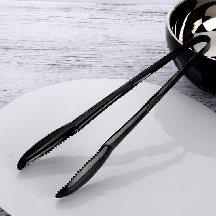 304 Stainless Steel Food Clip,Style:, Ice Clip (Gold), Ice Clip (Black) – Durable Build, Easy to Use Ice Clip (Black)
