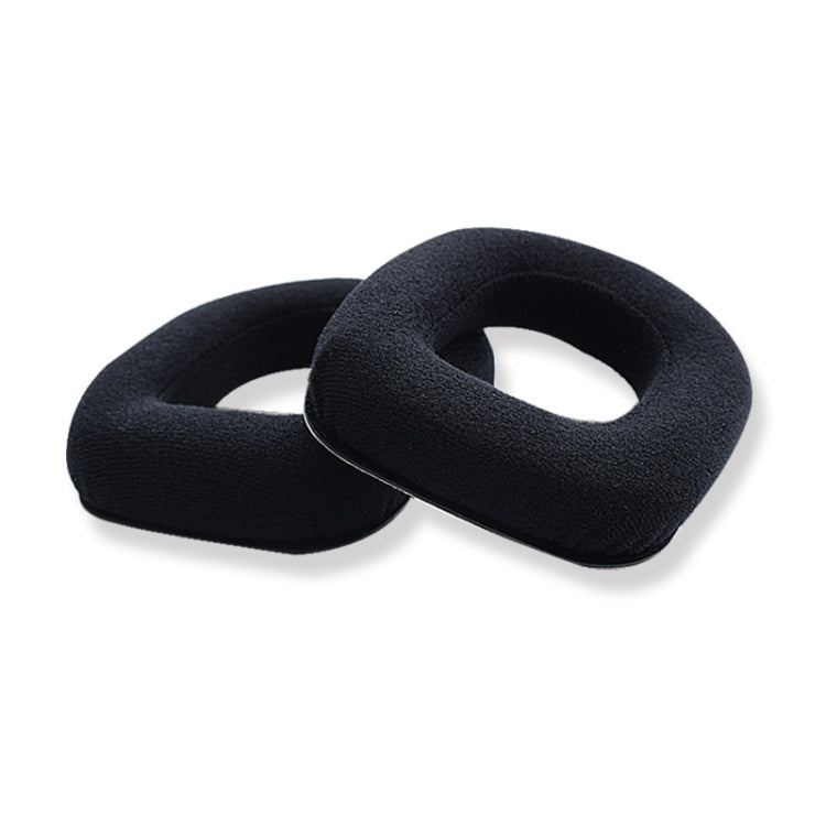 2 PCS Gaming Headset Sponge Protective Case, Flannel Earmuffs for Logitech A10, Head Beam for Logitech A10, Flannel Earmuffs for Logitech A40, Flannel Earmuffs for Logitech A50, Flannel Head Beam for Logitech A50... – Leather Protein Leather Earmuffs for Logitech A50