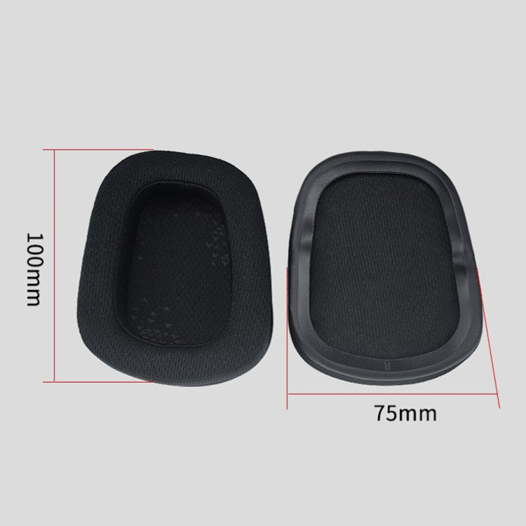2 PCS D0005 Headphone Sponge Cover Headphone Earmuffs Head For Logitech G633 / G933 / G933S, Colour: Net Cloth, Net Cloth, Protein Skin