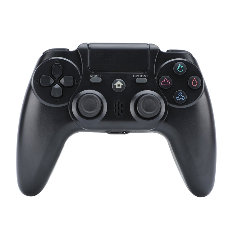 ZR486 Wireless Game Controller For PS4, White, Black, Burst, Purple Starry Sky – Durable Build, Easy to Use Black