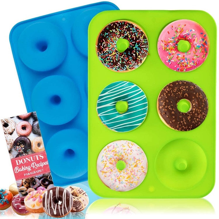 Oven Baking Tools Silicone Cake Donut Mold, 8 Even Brown, 6 Even Blue, 6 Even Purple, 6 Even Green, 6 Even Orange, 6 Even Yellow, 6 Even Red – Durable Build, Easy to Use